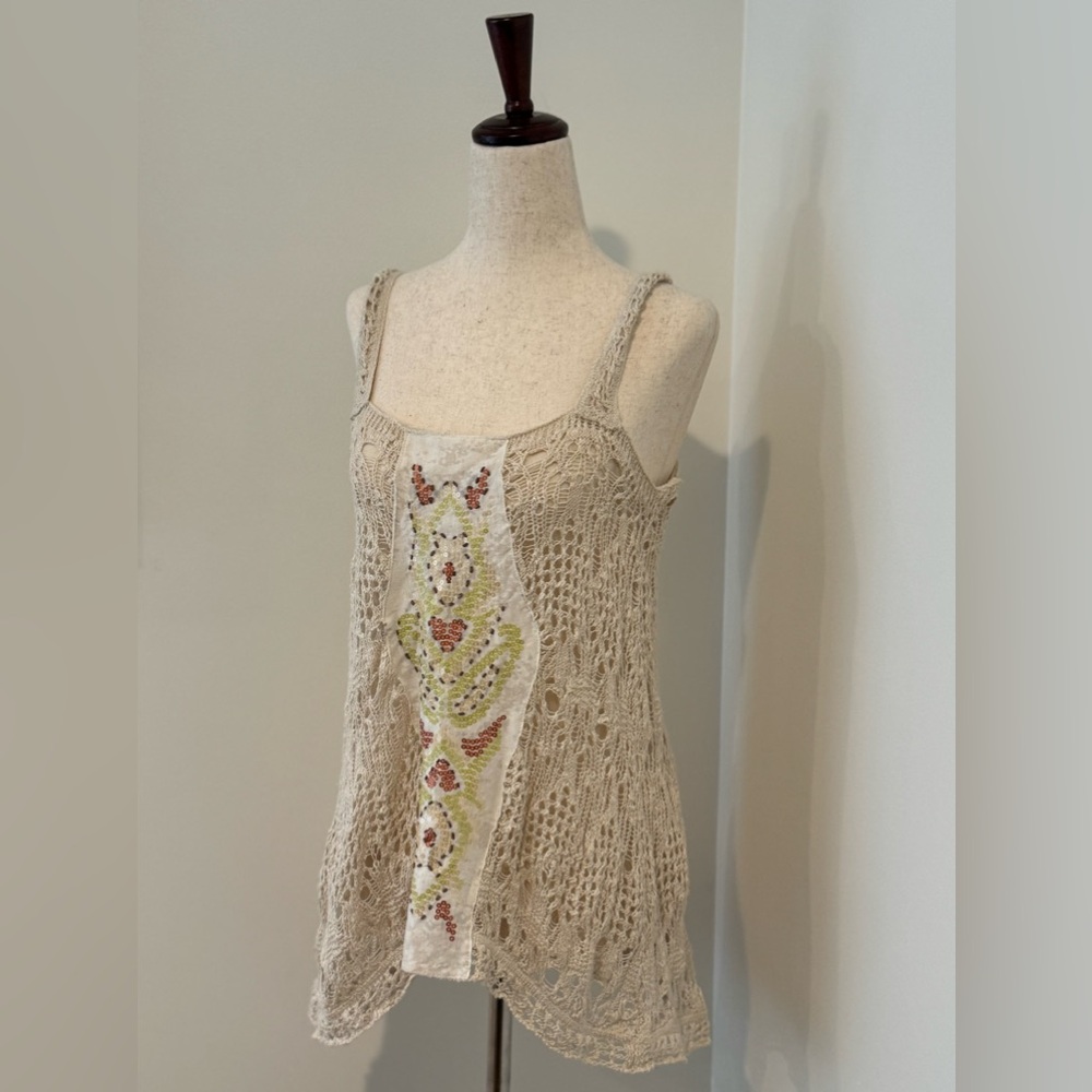 Free People MAYA SEQUINED EMBELLISHED TANK - Picture 3 of 9